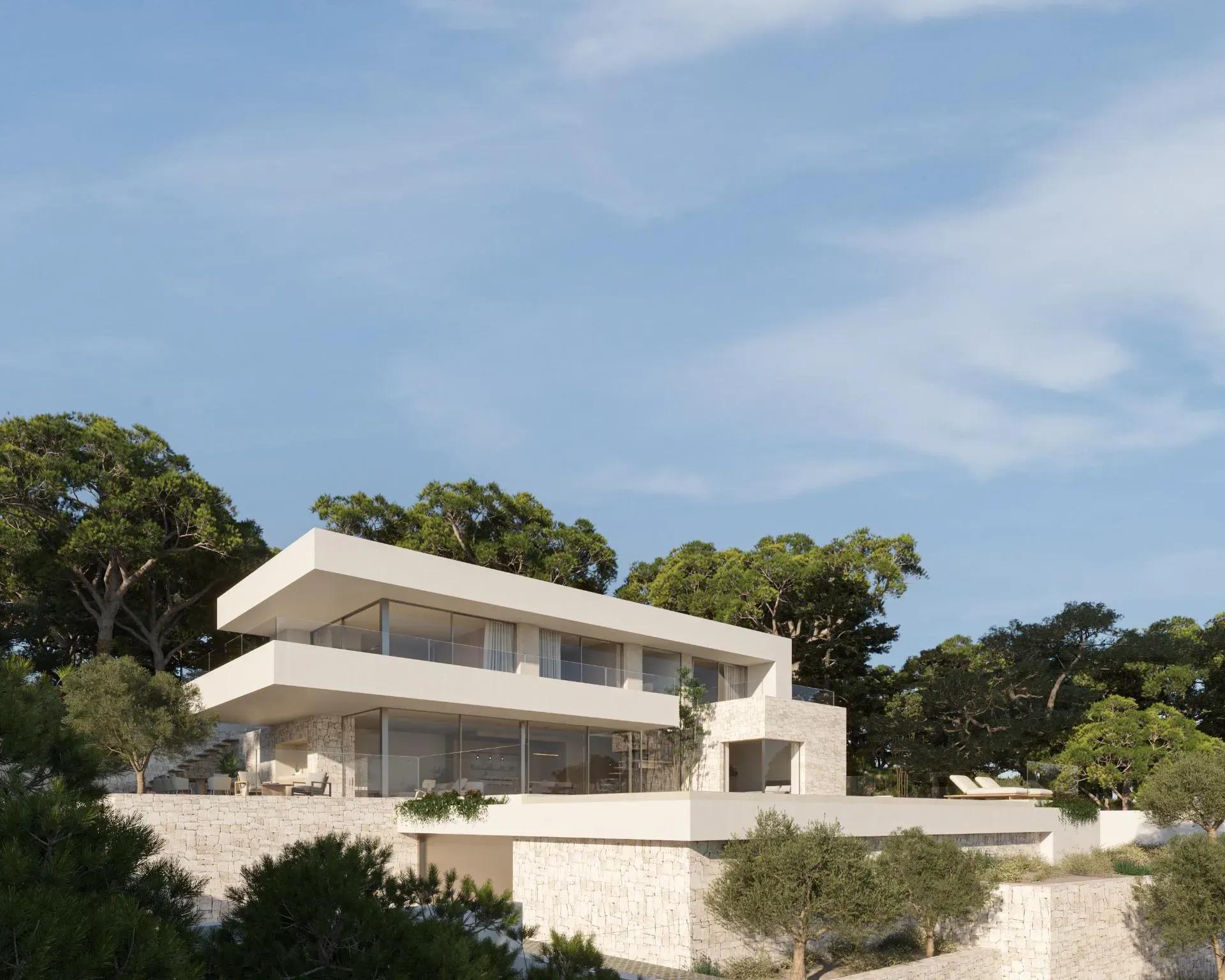 Luxe villa met panoramisch zeezicht in Moraira